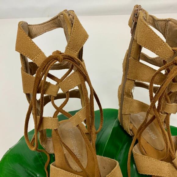 Jeffrey Campbell Gladiator Sandals Redondo Suede Leather Size 7 - Picture 15 of 15